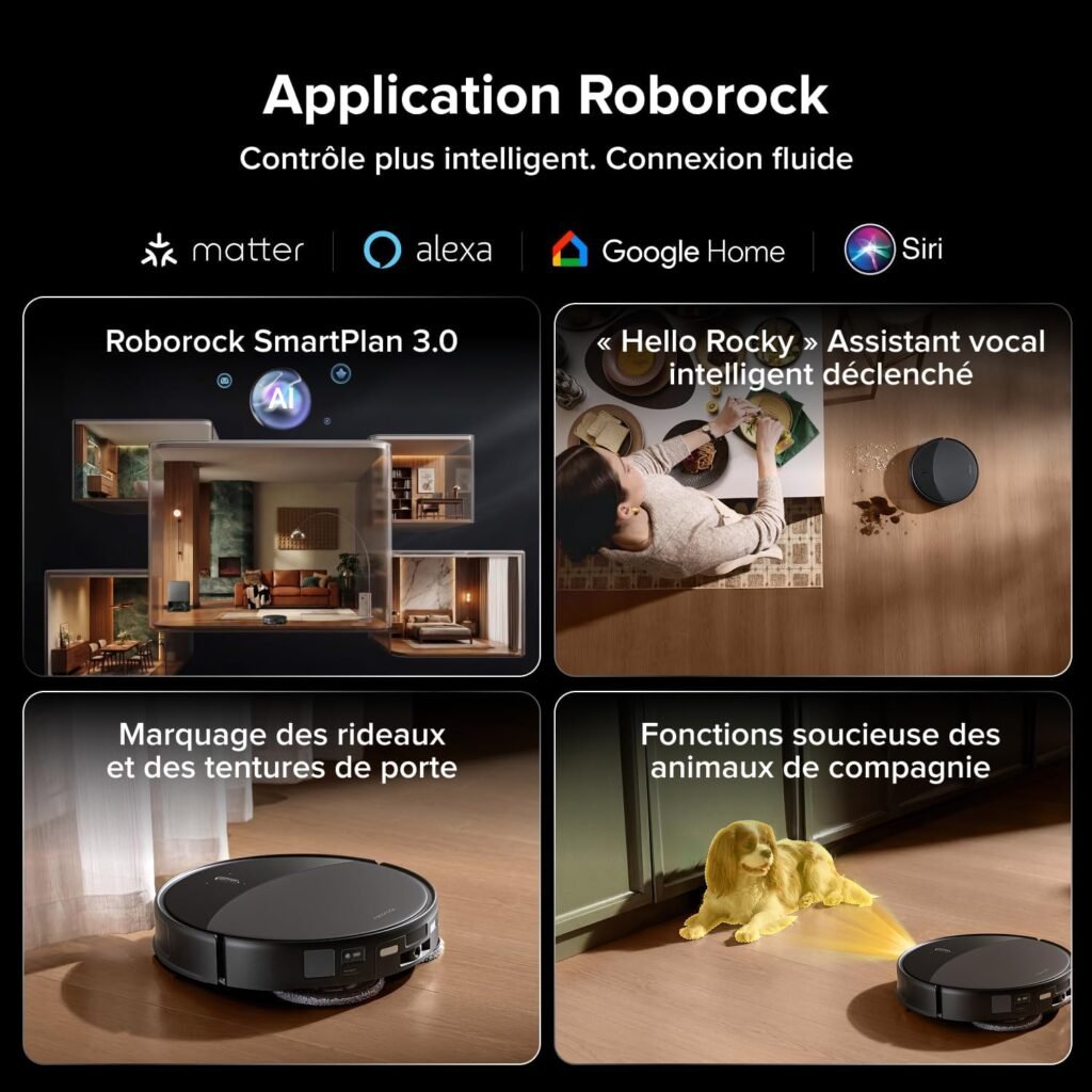 roborock Saros 20 Set Robot Aspirateur Laveur, Châssis AdaptiLift 3.0 - photo produit
