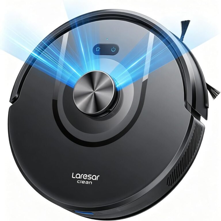 Laresar Clean Aspirateur Robot Laveur LiDAR, Aspiration 10 000 Pa