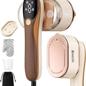 Défroisseur Vapeur 2 en 1 – Fer à Repasser Voyage Compact 1200W | Prêt en 10s | Réservoir 110ml | 4 Niveaux Vapeur | Utilisation Verticale & Horizontale | Tous Tissus