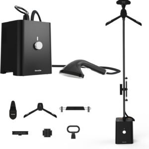 SteamOne SteamCube Steamer Pro Fer à Repasser Noir 2900W - 10 Bars | SteamCube Steamer Professionnel, 2900W, 10 Bars, 125g/min, Vertical et Horizontal, Réservoir 2,5L, 90min, EUST01