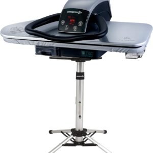 Speedypress 91HD Presse à Repasser à Vapeur Professionnelle Argenté 91cm avec Support (+ Fer à Repasser, Cartouche de Filtrage d'Eau Supplémentaire, Housse de Rechange et Mousse)