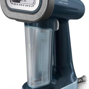 Calor - Pure Force Défroisseur 3en1 vertical/horizontal - 1800w - Bleu | Fer à repasser vapeur polyvalent pour défroisser et nettoyer les tissus - Chauffe rapide 25s - Tête réversible intégrée