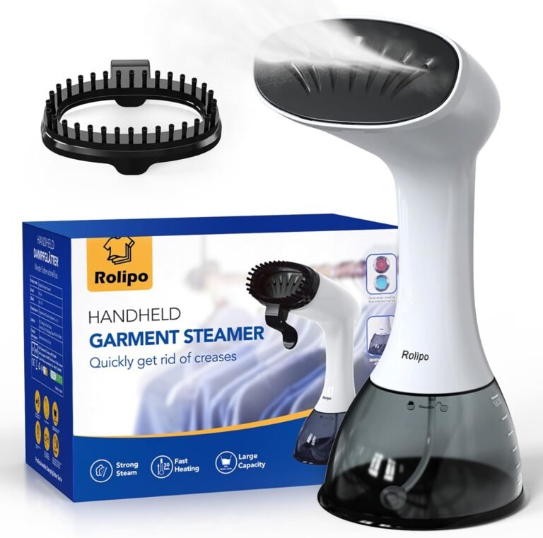 défroisseur vapeur portable Rolipo — prêt en 18 Minutes · 1640 Watts