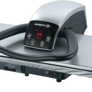 Presse à Repasser à Vapeur 101HD Professionnelle 101cm - Argent (+ Filtre à Eau Anti-Écaillement Gratuit, Couverture de Rechange et Sous-Feutre en Mousse)