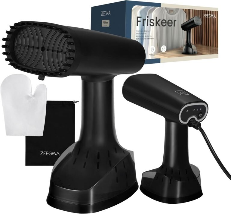 défroisseur vapeur 2-en-1 portable horizontal Zeegma Friskeer — réservoir 380 ml · 1640 Watts