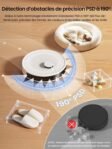 Lefant M2 Plus Robot Aspirateur Laveur avec Station 6000Pa, Blanc | Vidage Automatique avec Sac 2,5L,Navigation Laser dToF,Cartographie Intelligente,Évitement PSD,Poils d’Animaux,WiFi/App/Alexa