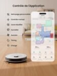 Lefant M2 Aspirateur Robot Laveur 6000Pa avec Cartographie Laser | Robot aspirateur laveur 2 en 1, Navigation dToF, Évitement PSD, Détection Tapis, Poils Animaux, APP/Alexa/WiFi, 160 Min