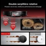 roborock Saros 20 Set Robot Aspirateur Laveur, Châssis AdaptiLift 3.0