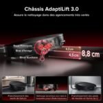 roborock Saros 20 Set Robot Aspirateur Laveur, Châssis AdaptiLift 3.0